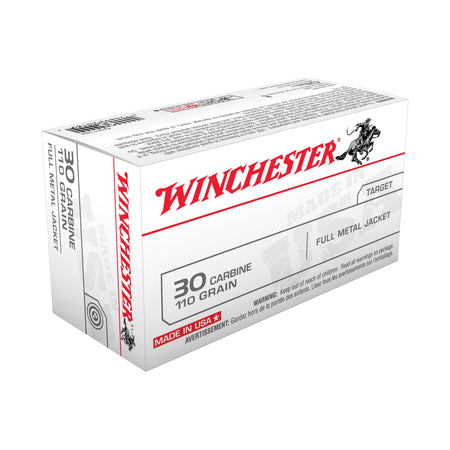 Winchester .30 Carbine USA Full Metal Jacket 110 Grain 50/Box