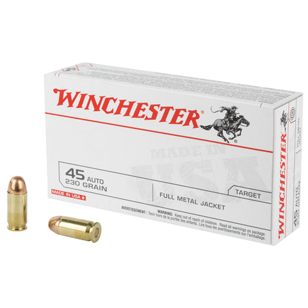 Winchester .45 ACP/Auto USA Full Metal Jacket 230 Grain 50/Box