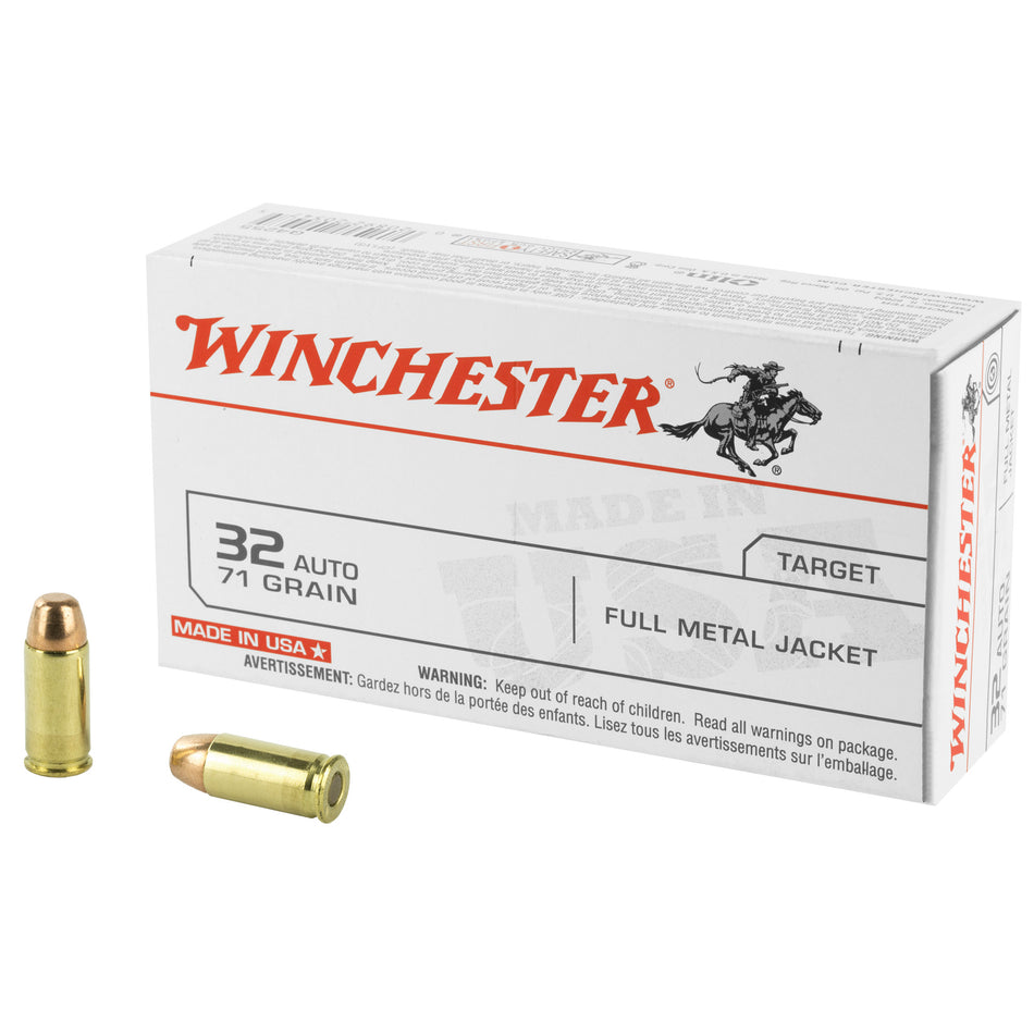Winchester .32 ACP USA Full Metal Jacket 71 Grain 50/Box