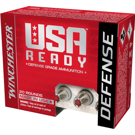 Winchester 10mm Auto USA Ready Full Metal Jacket Flat Nose 180 Grain 50/Box