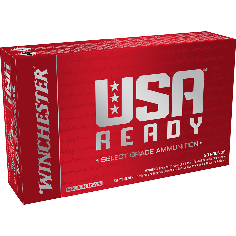 Winchester 6.5mm Creedmoor USA Ready Open Tip 140 Grain 20/Box