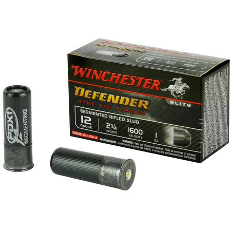 Winchester 12 Gauge PDX1 Defender Personal Defense Segmenting Slug Slug 1 oz 2.75 in 10/Box