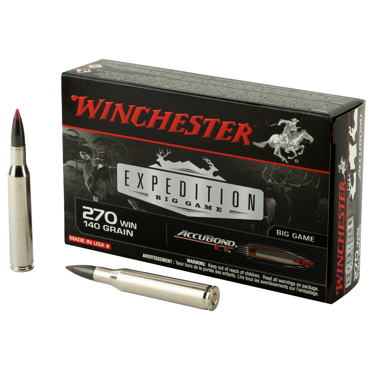 Winchester .270 Winchester Expedition Big Game AccuBond CT Polymer Tip 140 Grain 20/Box