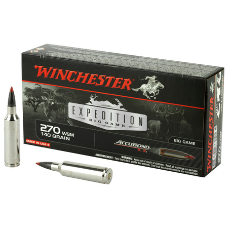 Winchester .270 WSM Expedition Big Game AccuBond CT Polymer Tip 140 Grain 20/Box