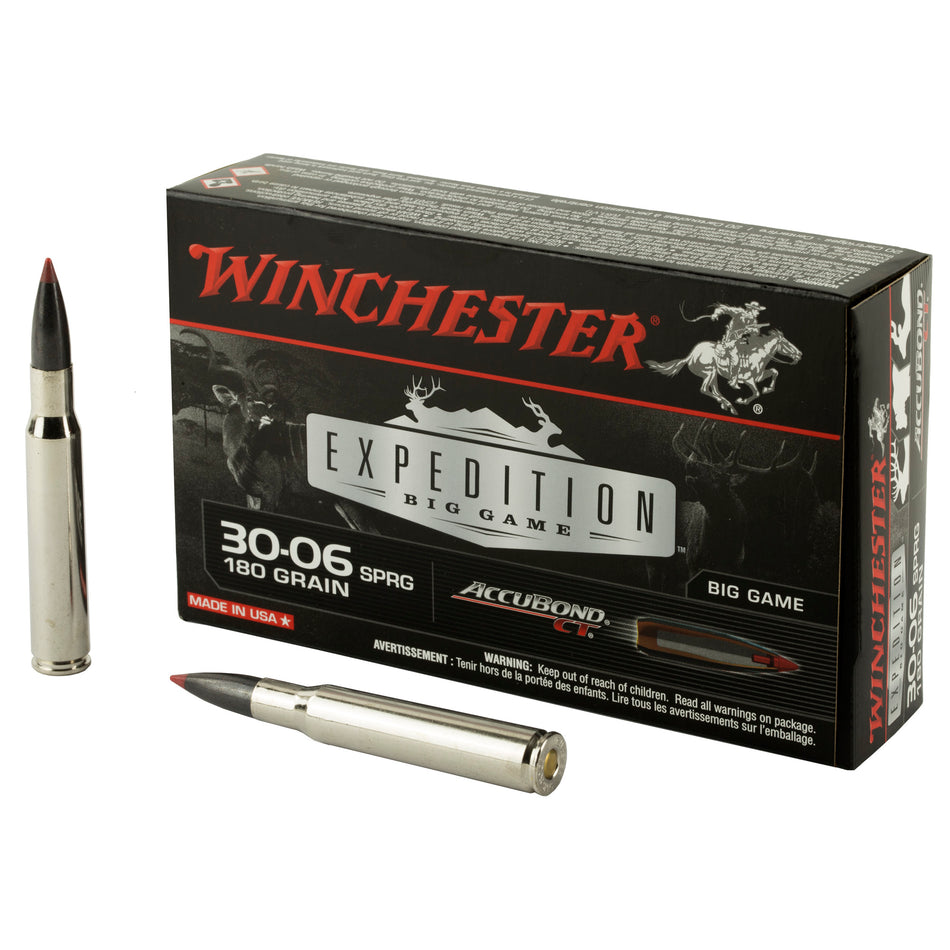 Winchester .30-06 Springfield Expedition Big Game AccuBond CT Polymer Tip 180 Grain 20/Box