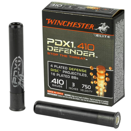 Winchester .410 Bore PDX1 Defender 4 Defense Discs/16 BB Pellets Combo Discs / BBs 1/3 oz 3 in 10/Box