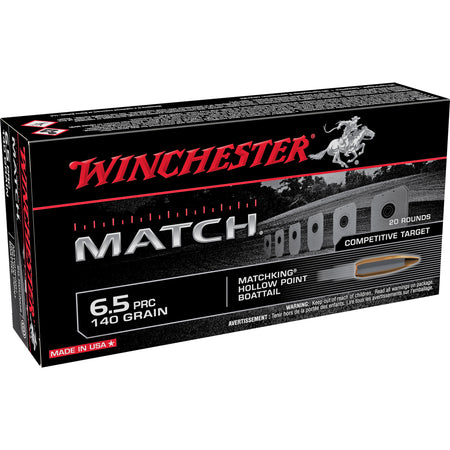 Winchester 6.5 PRC Match Sierra MatchKing Boat Tail Hollow Point 140 Grain 20/Box