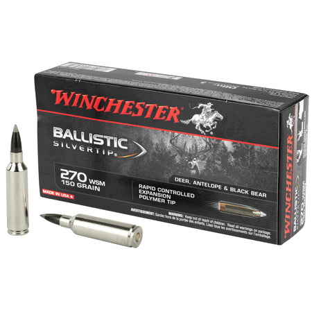 Winchester .270 WSM Ballistic Silvertip Rapid Controlled Expansion Polymer Tip 150 Grain 20/Box