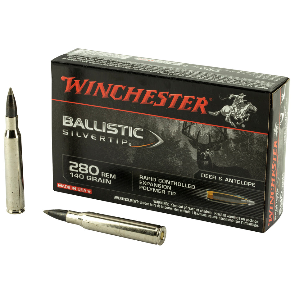 Winchester .280 Remington Ballistic Silvertip Rapid Controlled Expansion Polymer Tip 140 Grain 20/Box