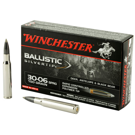 Winchester .30-06 Springfield Ballistic Silvertip Rapid Controlled Expansion Polymer Tip 150 Grain 20/Box