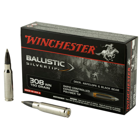 Winchester .308 Win / 7.62x51mm Ballistic Silvertip Rapid Controlled Expansion Polymer Tip 150 Grain 20/Box