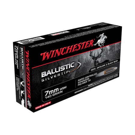 Winchester 7mm WSM Ballistic Silvertip Polymer Tip 140 Grain 20/Box