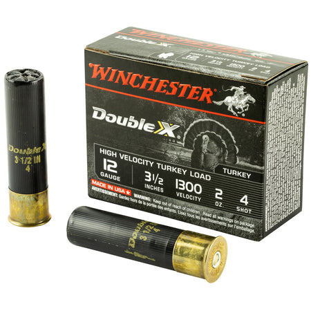 Winchester 12 Gauge Double X High Velocity Turkey #4 2 oz 3.5 in 10/Box