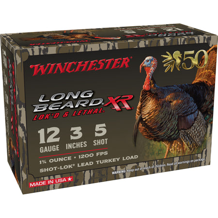 Winchester 12 Gauge Long Beard XR Shot-Lok NWTF Limited Edition Turkey #5 1-3/4 oz 3 in 10/Box