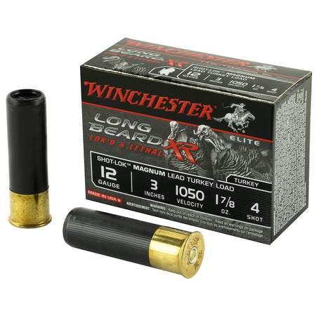 Winchester 12 Gauge Long Beard XR Shot-Lok Magnum Turkey #4 1-7/8 oz 3 in 10/Box