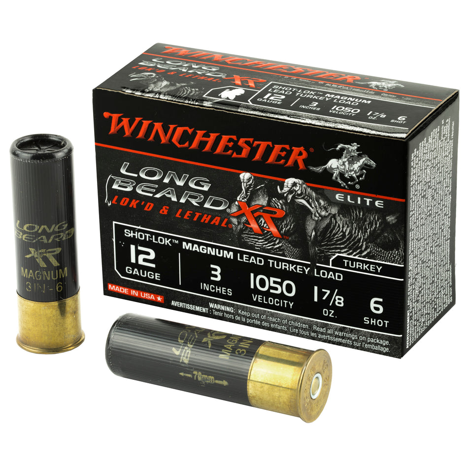 Winchester 12 Gauge Long Beard XR Shot-Lok Magnum Turkey #6 1-7/8 oz 3 in 10/Box