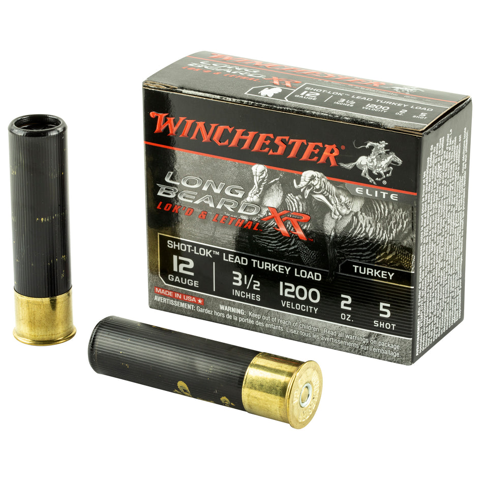 Winchester 12 Gauge Long Beard XR Shot-Lok Turkey #5 2 oz 3.5 in 10/Box