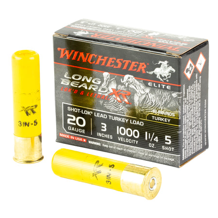 Winchester 20 Gauge Long Beard XR Shot-Lok Turkey #5 1-1/4 oz 3 in 10/Box