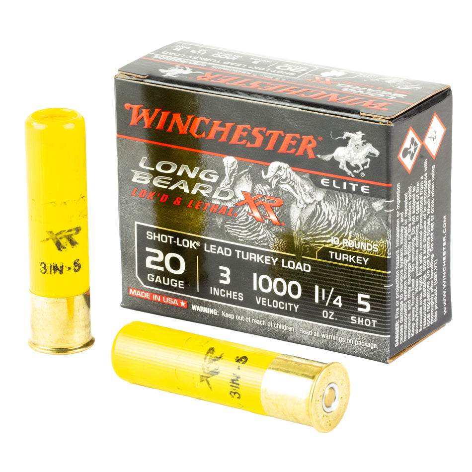 Winchester 20 Gauge Long Beard XR Shot-Lok Turkey #5 1-1/4 oz 3 in 10/Box