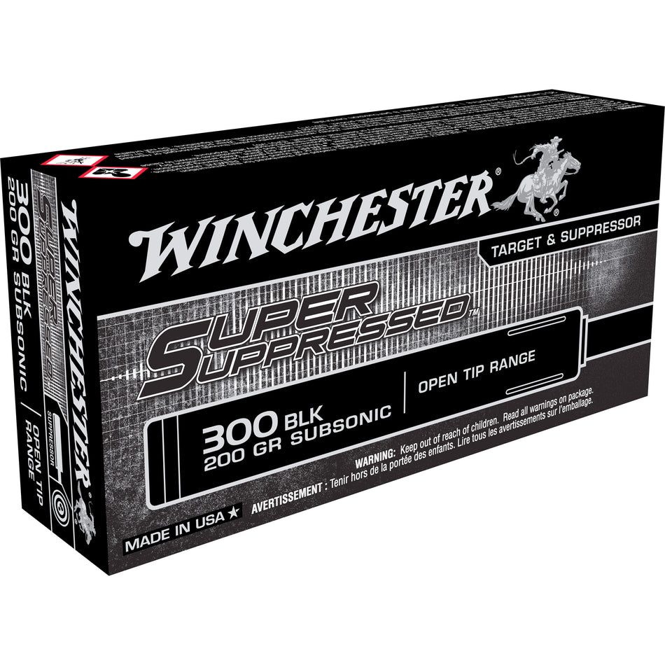 Winchester .300 AAC Blackout Super Suppressed Open Tip Range 200 Grain 20/Box