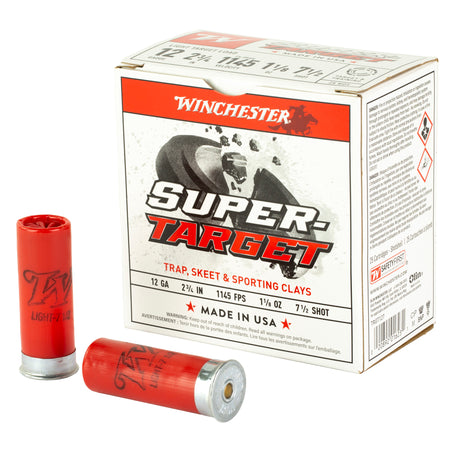 Winchester TRGT127 12 Gauge  2.75 in. 1 1/8 oz. 7.5 Shot 25 Per Box – 250/Case
