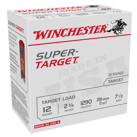 Winchester 12 Gauge Super-Target 1290 #7.5 1 oz 2.75 in 25/Box