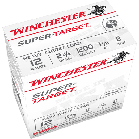Winchester 12 Gauge Super-Target Heavy Target #8 1-1/8 oz 2.75 in 25/Box [Item 4416]