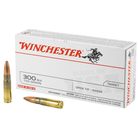 Winchester .300 AAC Blackout USA White Box Open Tip Range 125 Grain 20/Box