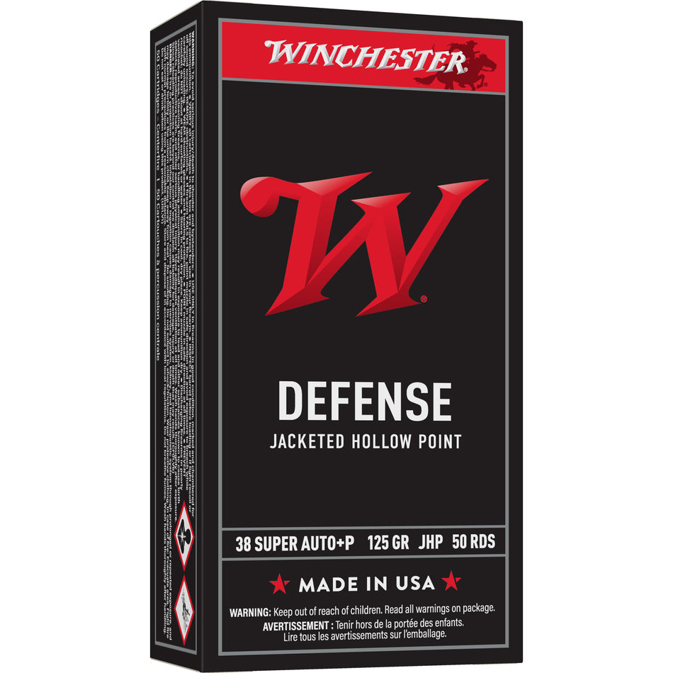 Winchester .38 Special USA WHITE BOX Jacketed Hollow Point 125 Grain 50/Box