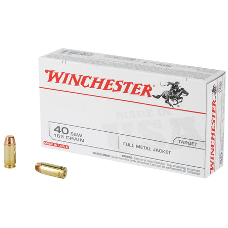 Winchester .40 S&W USA Full Metal Jacket 165 Grain 50/Box