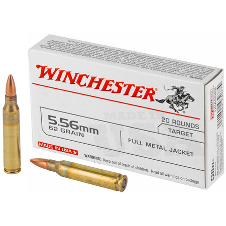 Winchester 5.56x45mm NATO USA Full Metal Jacket 62 Grain 20/Box