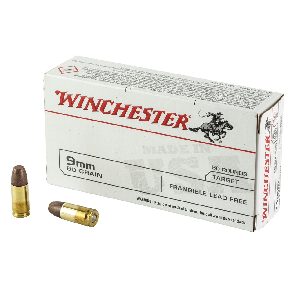 Winchester 9mm Luger / Parabellum USA Lead Free Frangible 90 Grain 50/Box