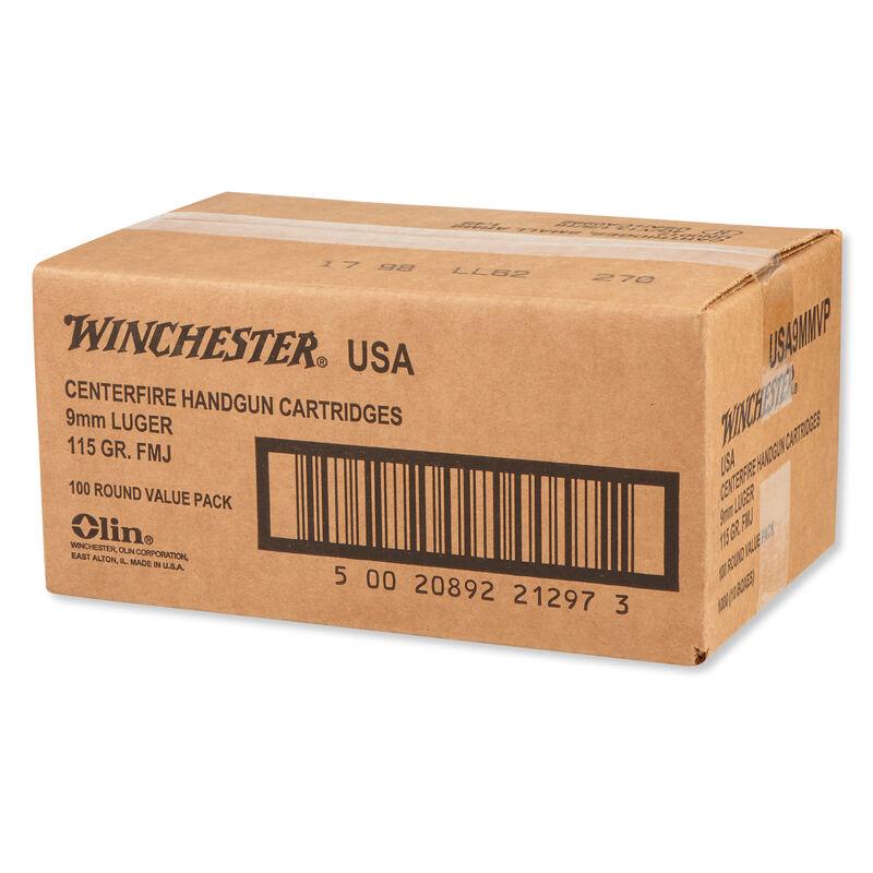 Winchester Target & Practice 9mm Ammo 115 Grain Full Metal Jacket