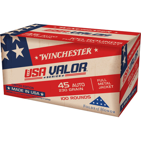 Winchester .45 ACP/Auto USA Valor Full Metal Jacket 230 Grain 100/Box