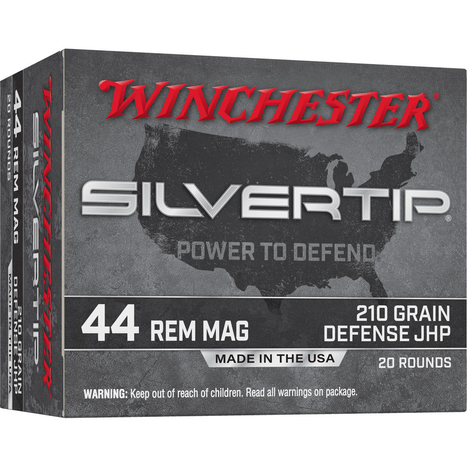 Winchester .44 Magnum Silvertip Jacketed Hollow Point 210 Grain 20/Box