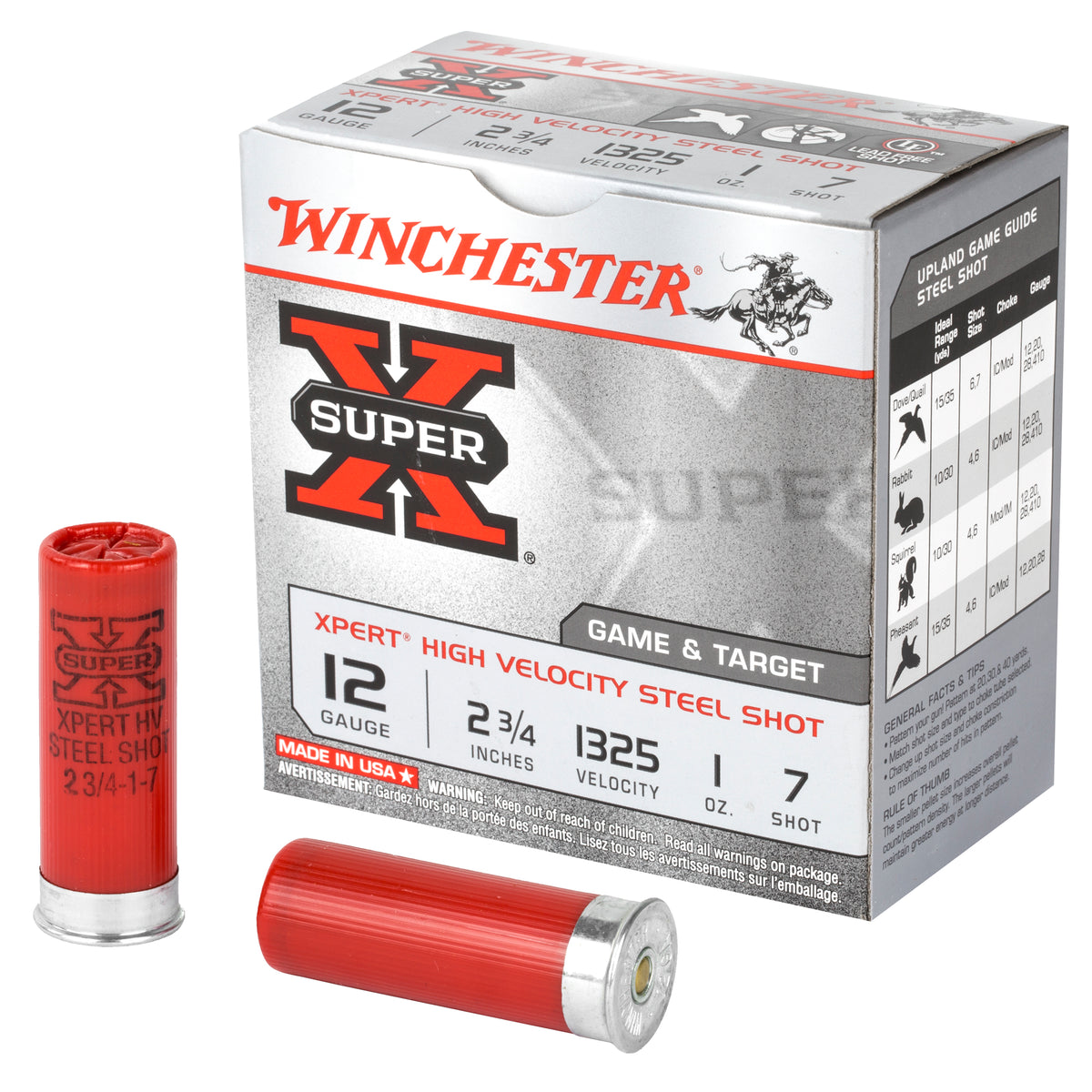 Winchester 12 Gauge Xpert Game & Target HIgh Velocity California Certified Nonlead Ammunition #7 1 oz 2.75 in 25/Box