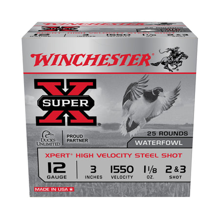Winchester 12 Gauge XPERT STEEL HIgh Velocity Lead Free #2 / 3 1-1/8 oz 3 in 25/Box