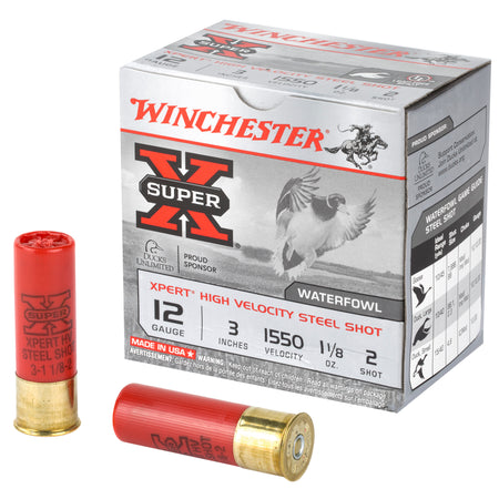 Winchester 12 Gauge XPERT STEEL HIgh Velocity #2 1-1/8 oz 3 in 25/Box