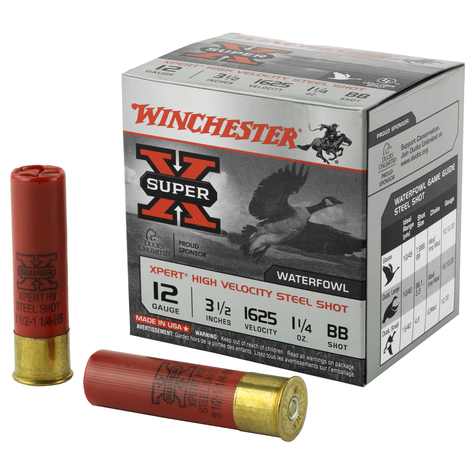 Winchester 12 Gauge XPERT STEEL HIgh Velocity Lead Free BB 1-1/4 oz 3.5 in 25/Box