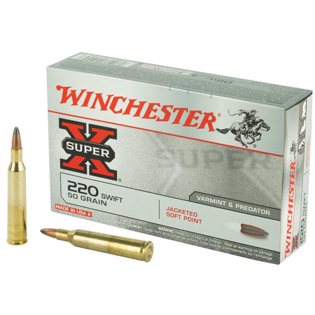 Winchester .220 Swift Super-X Jacketed Soft Point 50 Grain 20/Box