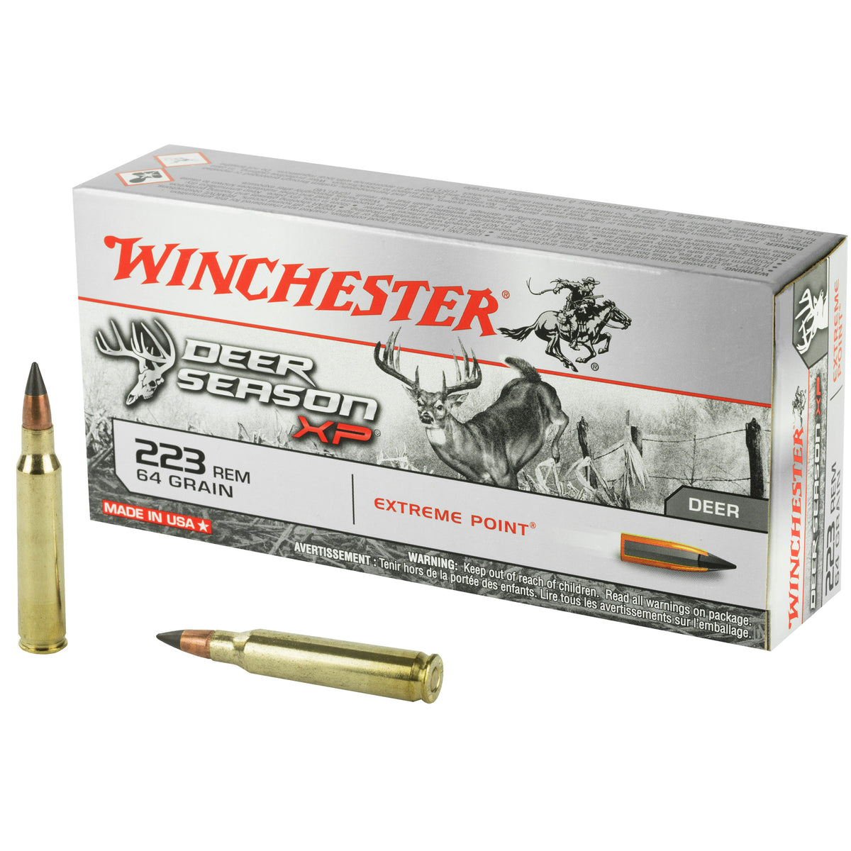 Winchester .223 Remington Deer Season XP Extreme Point 64 Grain 20/Box