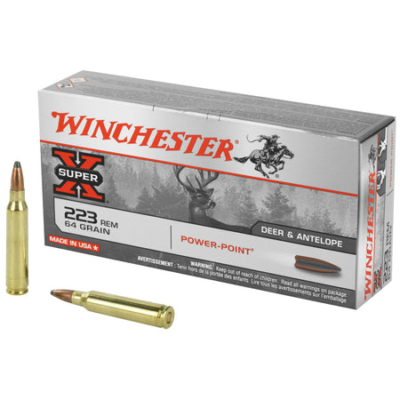 Winchester .223 Remington Super-X Power-Point 64 Grain 20/Box
