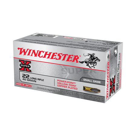 Winchester .22 Long Rifle SUPER-X Power-Point 40 Grain 50/Box