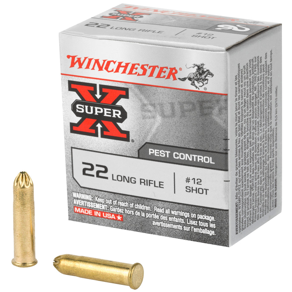 Winchester Super-X Rimfire Ammo 22 LR Pest Control #12 Shot