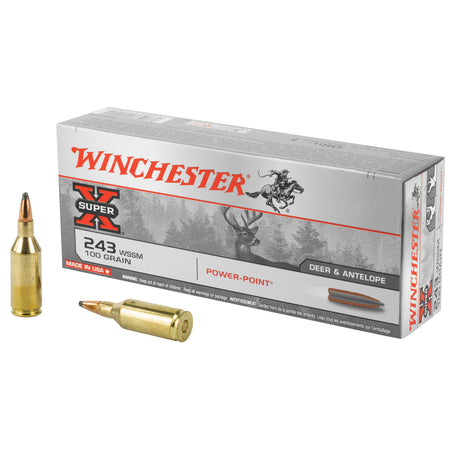Winchester .243 WSSM Super-X Power-Point 100 Grain 20/Box