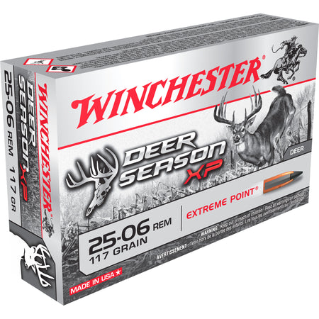 Winchester .25-06 Remington DEER SEASON XP Extreme Point 117 Grain 20/Box