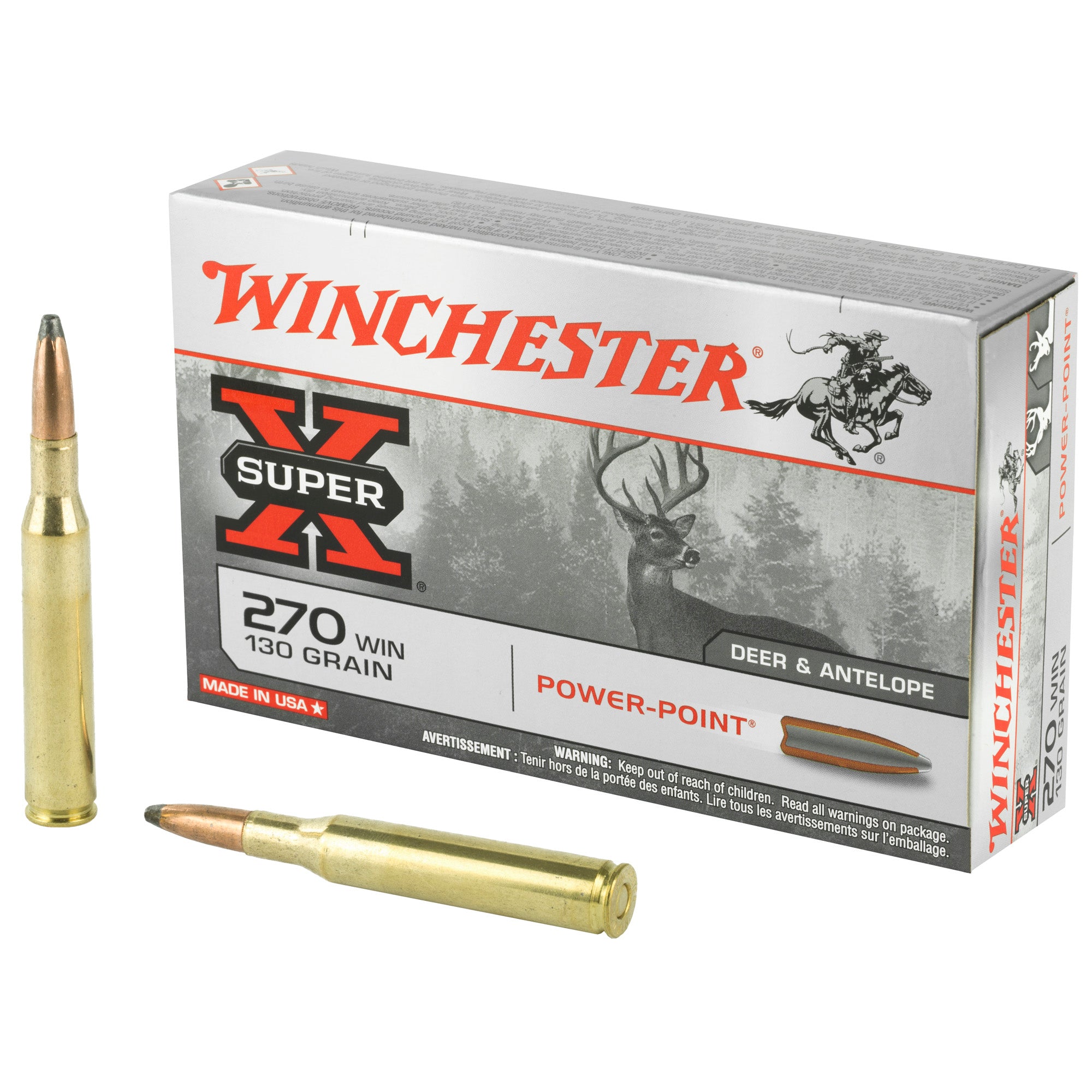 Winchester .270 Winchester Super-X Power-Point 130 Grain 20/Box