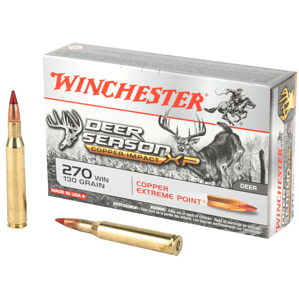 Winchester .270 Winchester Copper Impact Copper Extreme Point Lead-Free 130 Grain 20/Box