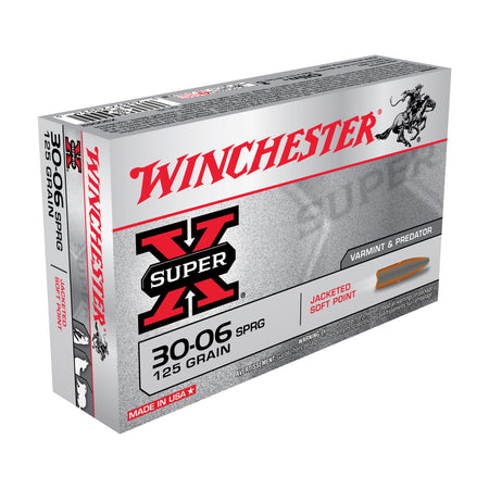 Winchester .30-06 Springfield Super-X Pointed Soft Point 125 Grain 20/Box