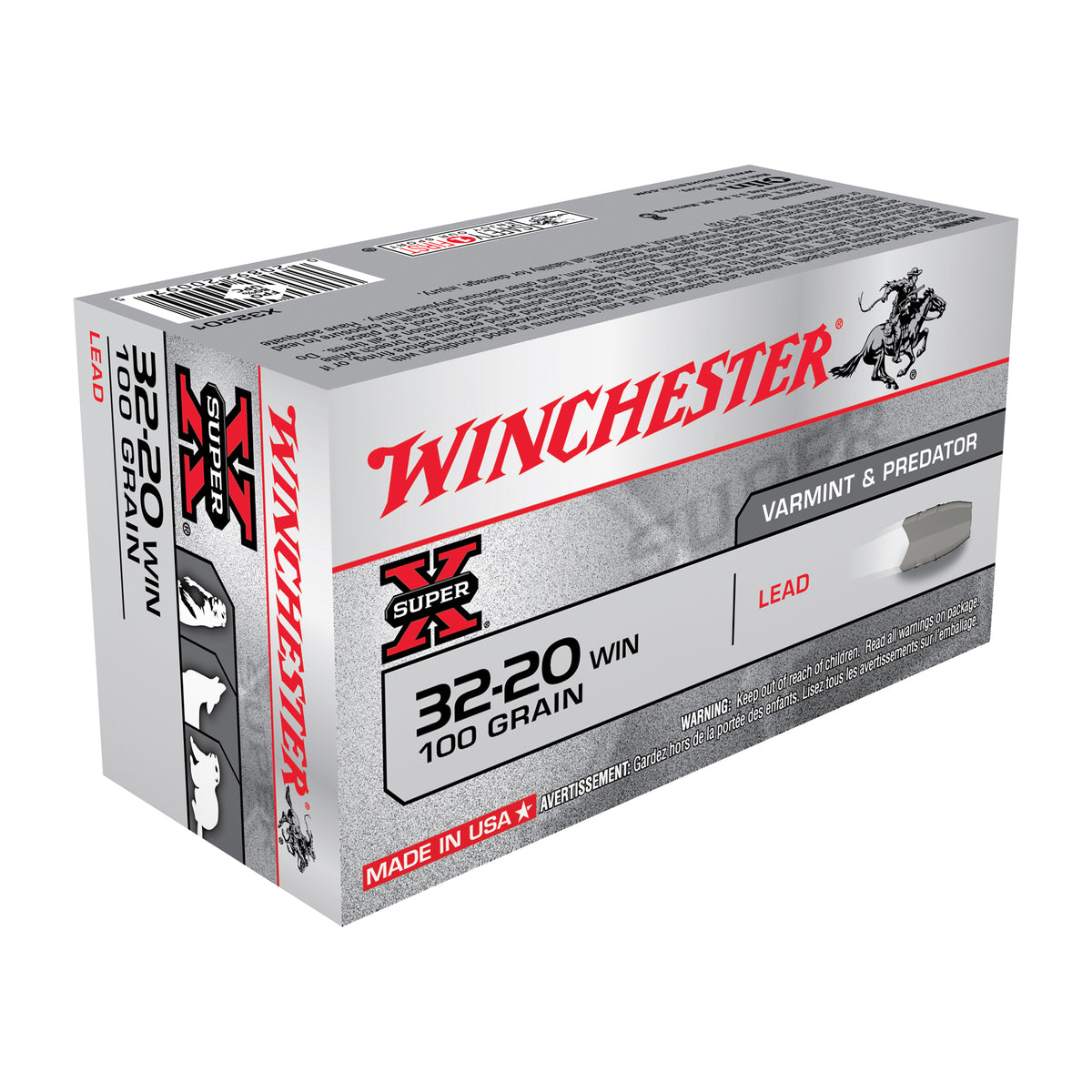 Winchester .32-20 Winchester Super-X Lead 100 Grain 50/Box